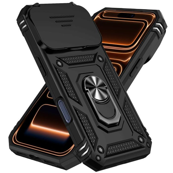 XDcase Caja de teléfono magnético con soporte de anillo de levas deslizante, For iPhone 17 Pro Max, For iPhone 17 Pro, For iPhone 17, For iPhone Air
