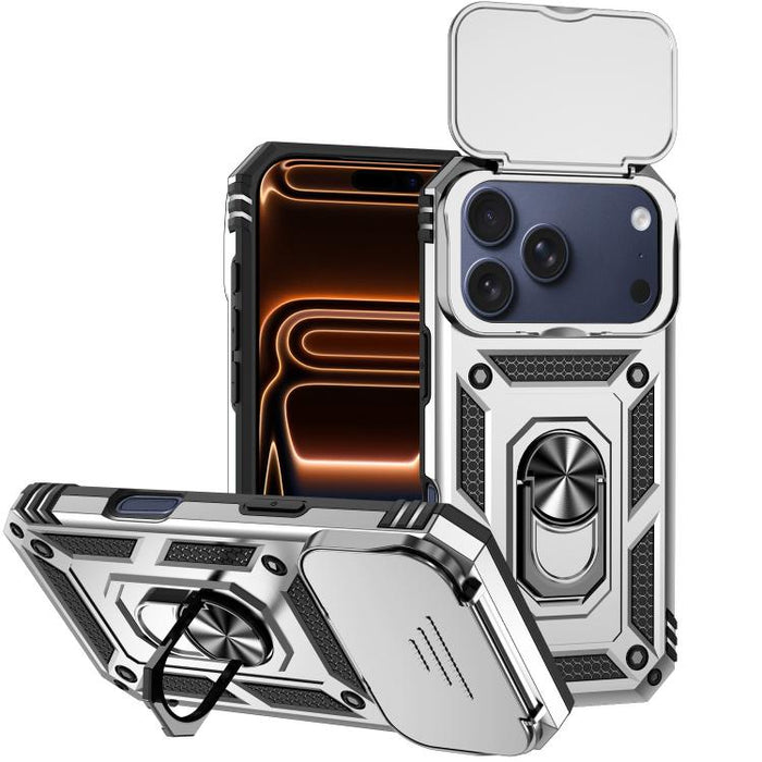 XDcase Caja de teléfono magnético con soporte de anillo de levas deslizante, For iPhone 17 Pro Max, For iPhone 17 Pro, For iPhone 17, For iPhone Air