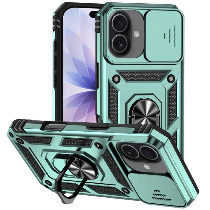XDcase Caja de teléfono magnético con soporte de anillo de levas deslizante, For iPhone 17 Pro Max, For iPhone 17 Pro, For iPhone 17, For iPhone Air