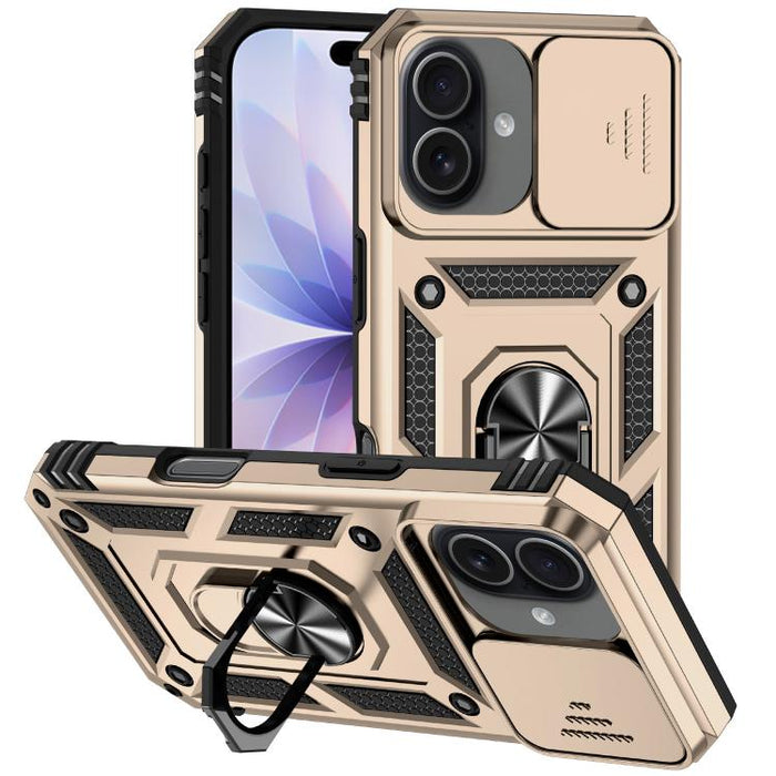 XDcase Caja de teléfono magnético con soporte de anillo de levas deslizante, For iPhone 17 Pro Max, For iPhone 17 Pro, For iPhone 17, For iPhone Air