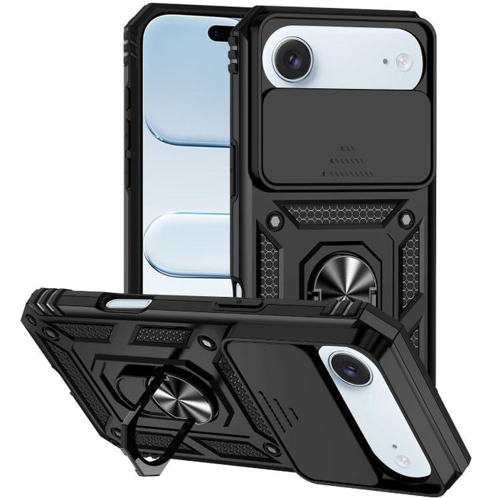 XDcase Caja de teléfono magnético con soporte de anillo de levas deslizante, For iPhone 17 Pro Max, For iPhone 17 Pro, For iPhone 17, For iPhone Air