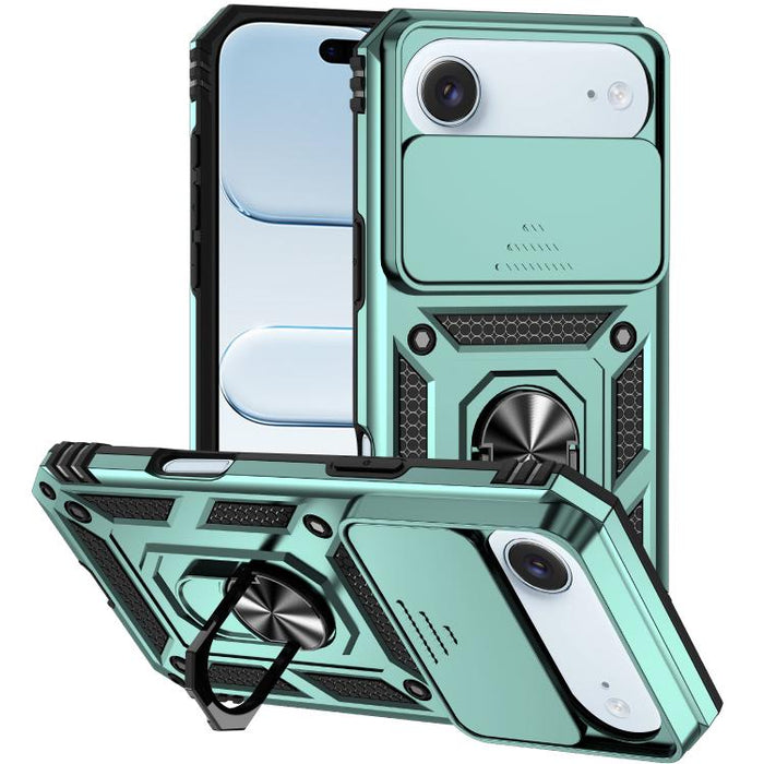XDcase Caja de teléfono magnético con soporte de anillo de levas deslizante, For iPhone 17 Pro Max, For iPhone 17 Pro, For iPhone 17, For iPhone Air