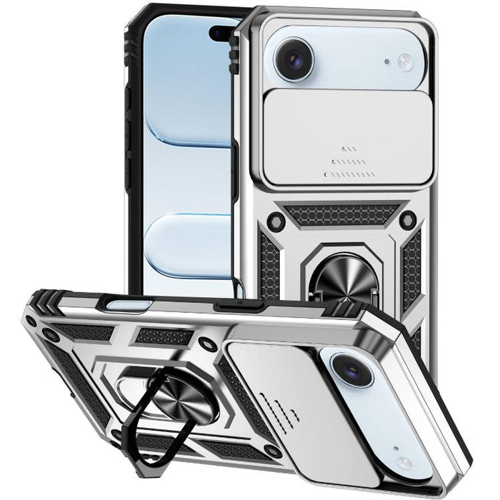 XDcase Caja de teléfono magnético con soporte de anillo de levas deslizante, For iPhone 17 Pro Max, For iPhone 17 Pro, For iPhone 17, For iPhone Air