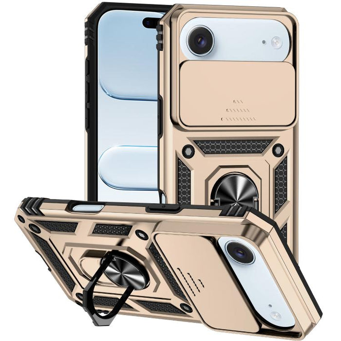 XDcase Caja de teléfono magnético con soporte de anillo de levas deslizante, For iPhone 17 Pro Max, For iPhone 17 Pro, For iPhone 17, For iPhone Air