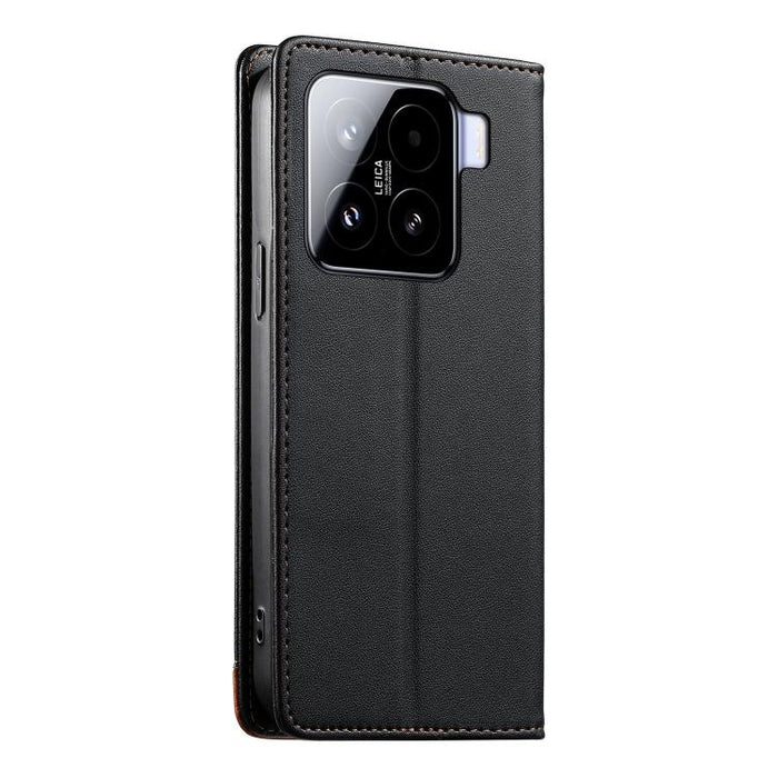 Funda para teléfono Dierfeng Splicing de cuero vegano con imán RFID resistente, For Xiaomi 15, For Xiaomi 14T Pro, For Xiaomi 14T, For Xiaomi Poco F6 / Redmi Turbo 3