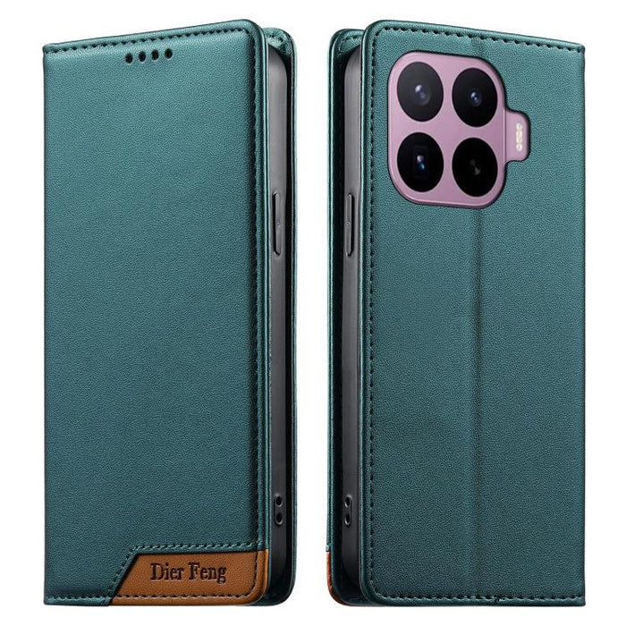 Funda para teléfono Dierfeng Splicing de cuero vegano con imán RFID resistente, For Xiaomi 17 Max 5G, For Xiaomi 17T Pro 5G, For Xiaomi 17T 5G, For Xiaomi Poco X8 Pro 5G / Redmi Turbo 5 5G, For Xiaomi 17 Ultra, For Xiaomi 17 Pro Max, For Xiaomi 17 Pro ...