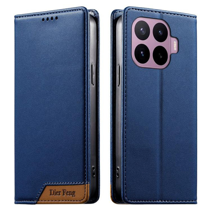 Funda para teléfono Dierfeng Splicing de cuero vegano con imán RFID resistente, For Xiaomi 17 Max 5G, For Xiaomi 17T Pro 5G, For Xiaomi 17T 5G, For Xiaomi Poco X8 Pro 5G / Redmi Turbo 5 5G, For Xiaomi 17 Ultra, For Xiaomi 17 Pro Max, For Xiaomi 17 Pro ...