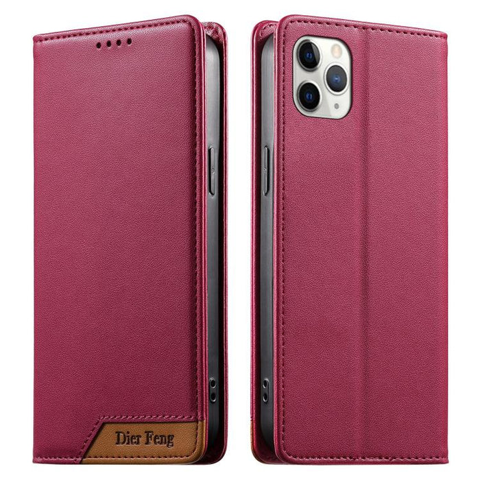 Funda para teléfono Dierfeng Splicing de cuero vegano con imán RFID resistente, For iPhone 14 Pro Max, For iPhone SE 2022 / SE 2020 / 8 / 7, For iPhone 13 Pro Max, For iPhone 13 Pro, For iPhone 13 mini, For iPhone 12 / 12 Pro, For iPhone 12 Pro Max    ...
