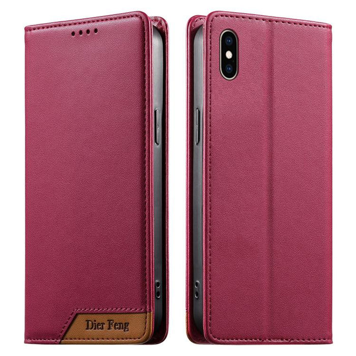 Funda para teléfono Dierfeng Splicing de cuero vegano con imán RFID resistente, For iPhone 14 Pro Max, For iPhone SE 2022 / SE 2020 / 8 / 7, For iPhone 13 Pro Max, For iPhone 13 Pro, For iPhone 13 mini, For iPhone 12 / 12 Pro, For iPhone 12 Pro Max    ...