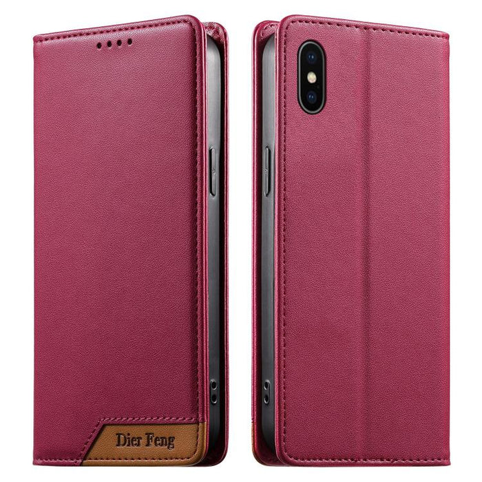 Funda para teléfono Dierfeng Splicing de cuero vegano con imán RFID resistente, For iPhone 14 Pro Max, For iPhone SE 2022 / SE 2020 / 8 / 7, For iPhone 13 Pro Max, For iPhone 13 Pro, For iPhone 13 mini, For iPhone 12 / 12 Pro, For iPhone 12 Pro Max    ...