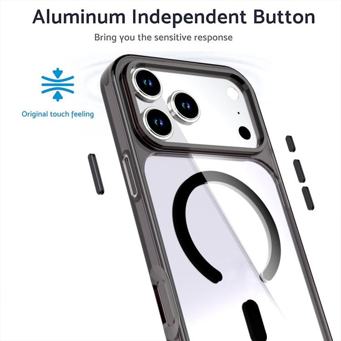 Funda magnética de cristal colorida para teléfono, For iPhone 17 Pro Max, For iPhone 17 Pro