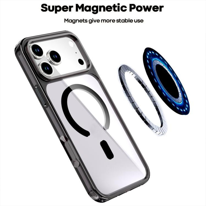 Funda magnética de cristal colorida para teléfono, For iPhone 17 Pro Max, For iPhone 17 Pro