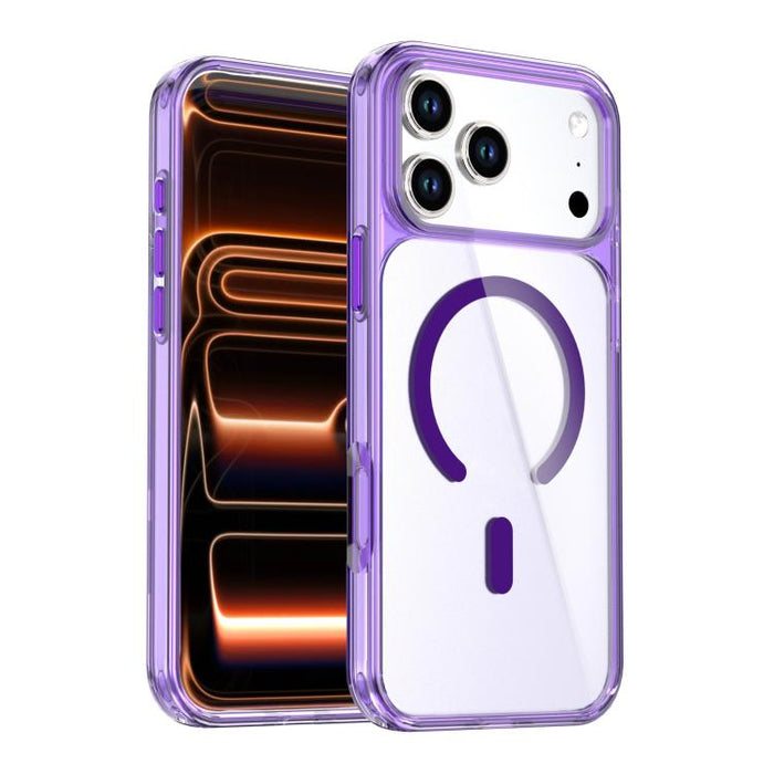 Funda magnética de cristal colorida para teléfono, For iPhone 17 Pro Max, For iPhone 17 Pro