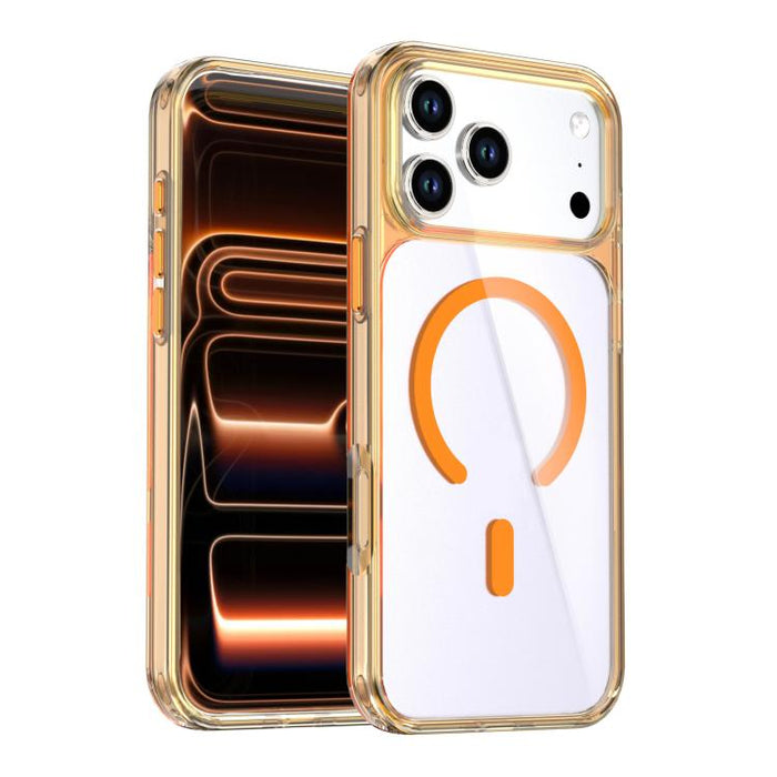 Funda magnética de cristal colorida para teléfono, For iPhone 17 Pro Max, For iPhone 17 Pro