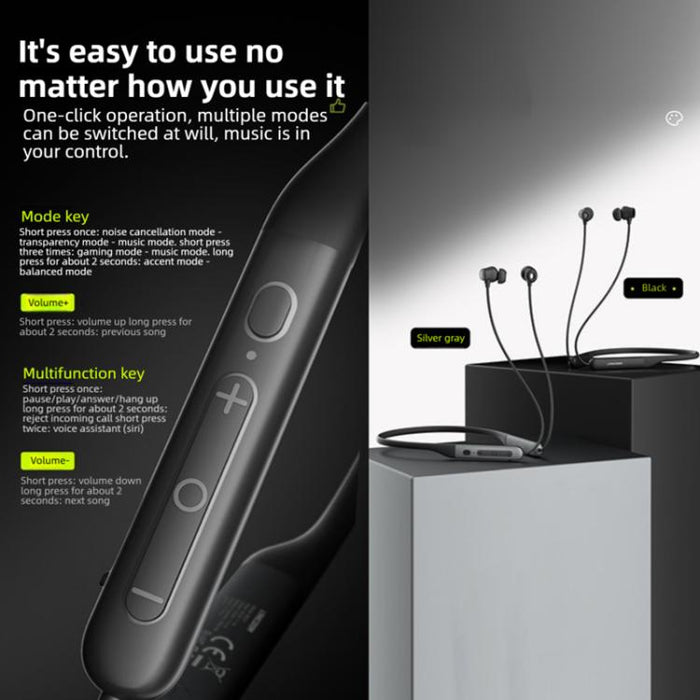 Auriculares Bluetooth Langsdom BS21 con interruptor magnético y batería de larga duración.