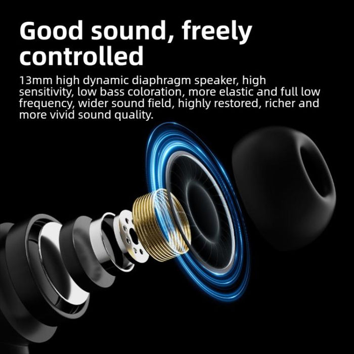 Auriculares Bluetooth Langsdom BS21 con interruptor magnético y batería de larga duración.