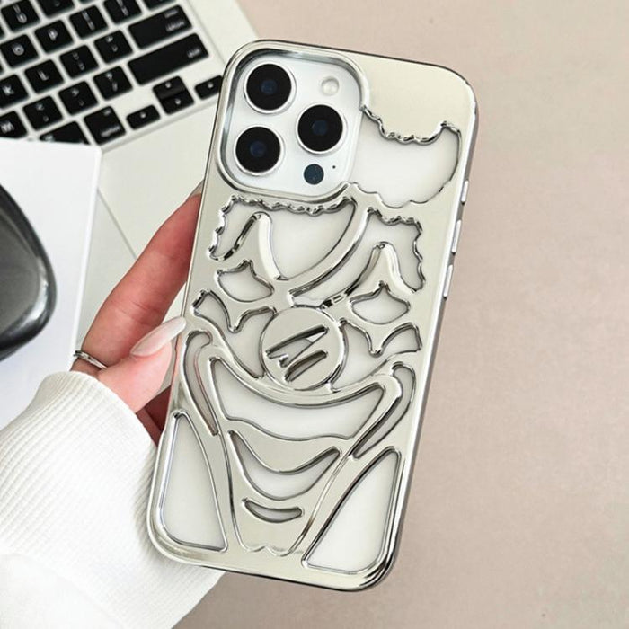 Funda para teléfono de TPU con diseño de payaso hueco y galvanizado para disipación de calor, For iPhone 13 Pro, For iPhone 13