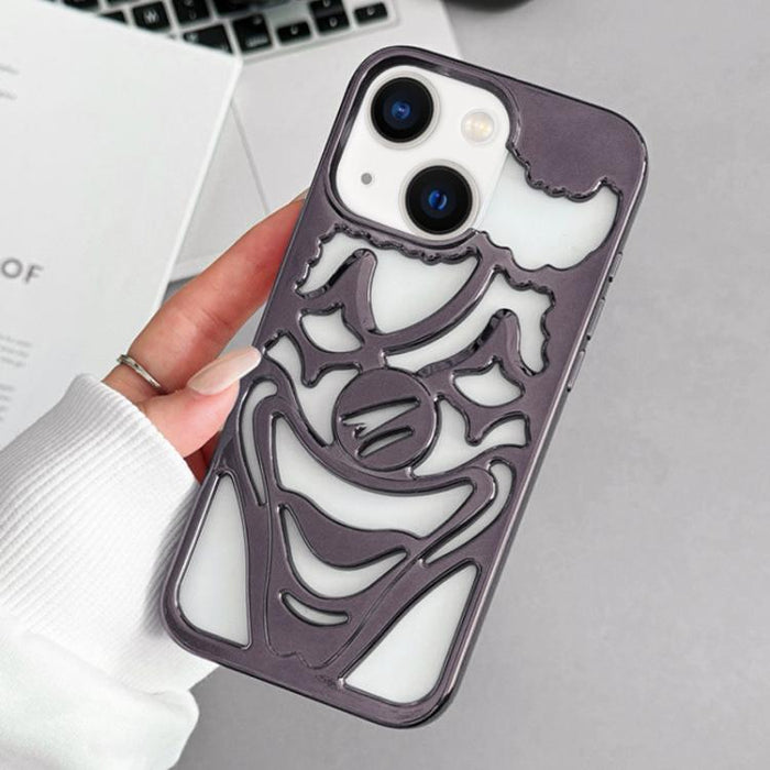 Funda para teléfono de TPU con diseño de payaso hueco y galvanizado para disipación de calor, For iPhone 13 Pro, For iPhone 13