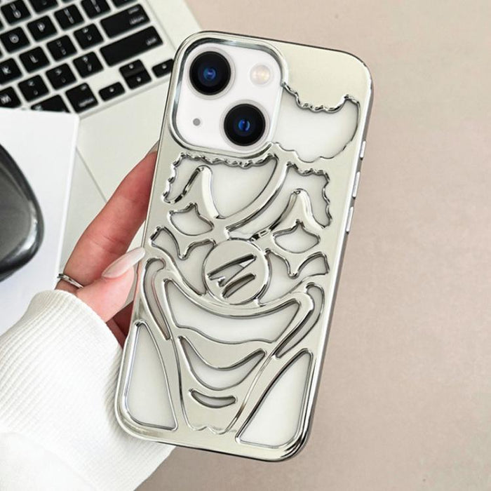 Funda para teléfono de TPU con diseño de payaso hueco y galvanizado para disipación de calor, For iPhone 13 Pro, For iPhone 13