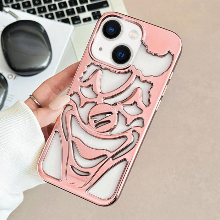 Funda para teléfono de TPU con diseño de payaso hueco y galvanizado para disipación de calor, For iPhone 13 Pro, For iPhone 13