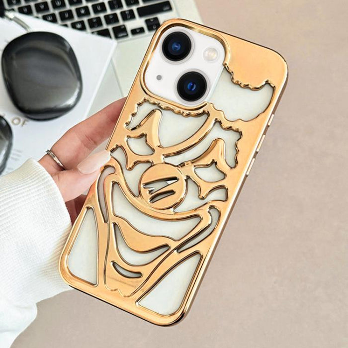 Funda para teléfono de TPU con diseño de payaso hueco y galvanizado para disipación de calor, For iPhone 13 Pro, For iPhone 13