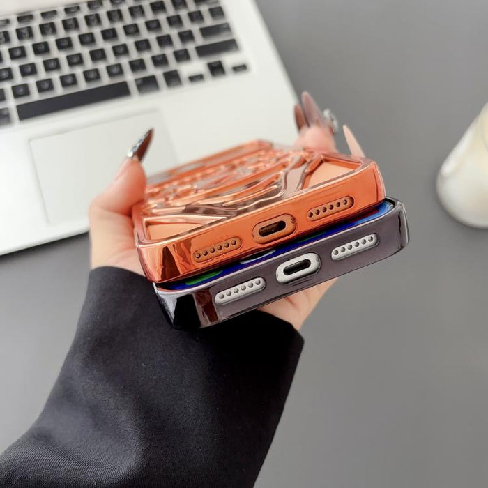 Funda para teléfono de TPU con diseño de payaso hueco y galvanizado para disipación de calor, For iPhone 13 Pro, For iPhone 13