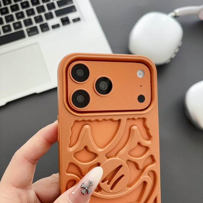 Funda para teléfono de TPU con diseño de payaso hueco rociado con aceite y disipación de calor, For iPhone 13 Pro, For iPhone 13
