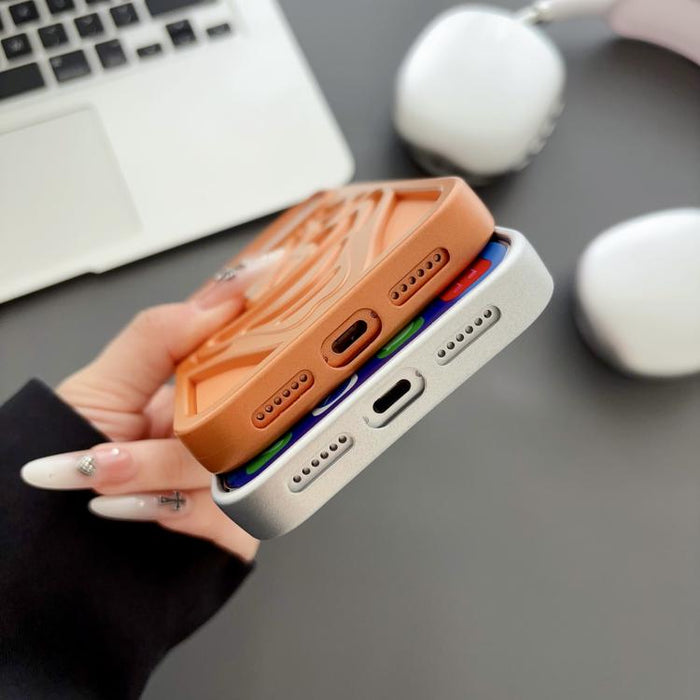 Funda para teléfono de TPU con diseño de payaso hueco rociado con aceite y disipación de calor, For iPhone 13 Pro, For iPhone 13