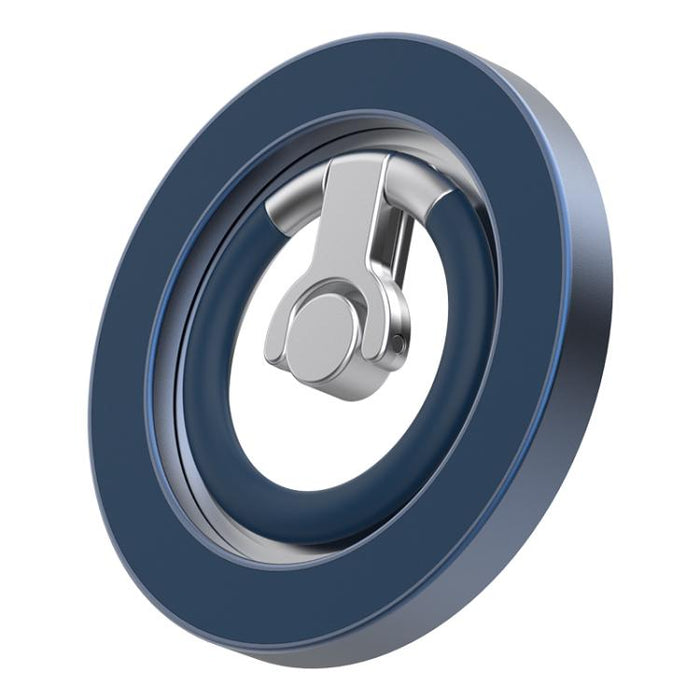 Soporte magnético multifuncional para teléfono con anillo giratorio de 360 grados y protector de anillo de silicona.