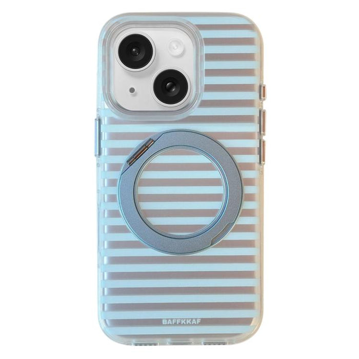 Funda magnética para teléfono BAFFKKAF Frosted Stripes 360 Holder Airbag de doble cara IMD, For iPhone 17 Pro Max, For iPhone 17 Pro, For iPhone 17, For iPhone 16 Pro Max, For iPhone 16 Pro, For iPhone 16, For iPhone 15 Pro Max, For iPhone 15 Pro      ...