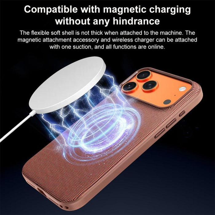 Funda magnética para teléfono de PC con textura de tejido técnico y botón de cámara con IA., For iPhone 17 Pro Max, For iPhone 17 Pro, For iPhone 17, For iPhone Air, For iPhone 16 Pro Max, For iPhone 16 Pro, For iPhone 16, For iPhone 15 Pro Max        ...