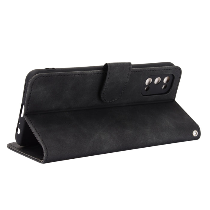 Funda de piel sintética con textura de piel de becerro con tapa horizontal y hebilla magnética con soporte, ranuras para tarjetas y cartera, For OPPO Realme 7 Pro, For Xiaomi Mi 10T, For OnePlus 8T