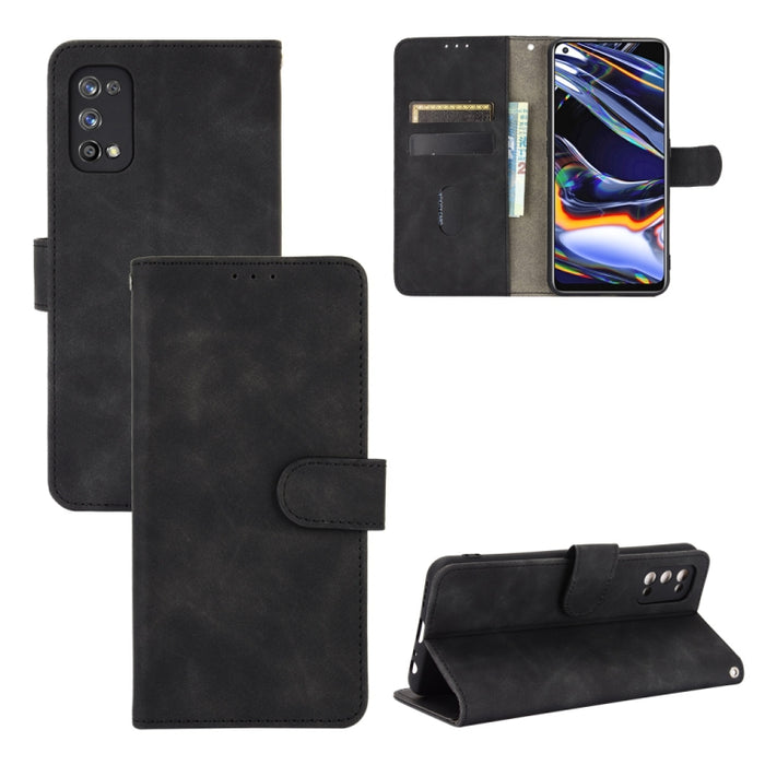 Funda de piel sintética con textura de piel de becerro con tapa horizontal y hebilla magnética con soporte, ranuras para tarjetas y cartera, For OPPO Realme 7 Pro, For Xiaomi Mi 10T, For OnePlus 8T