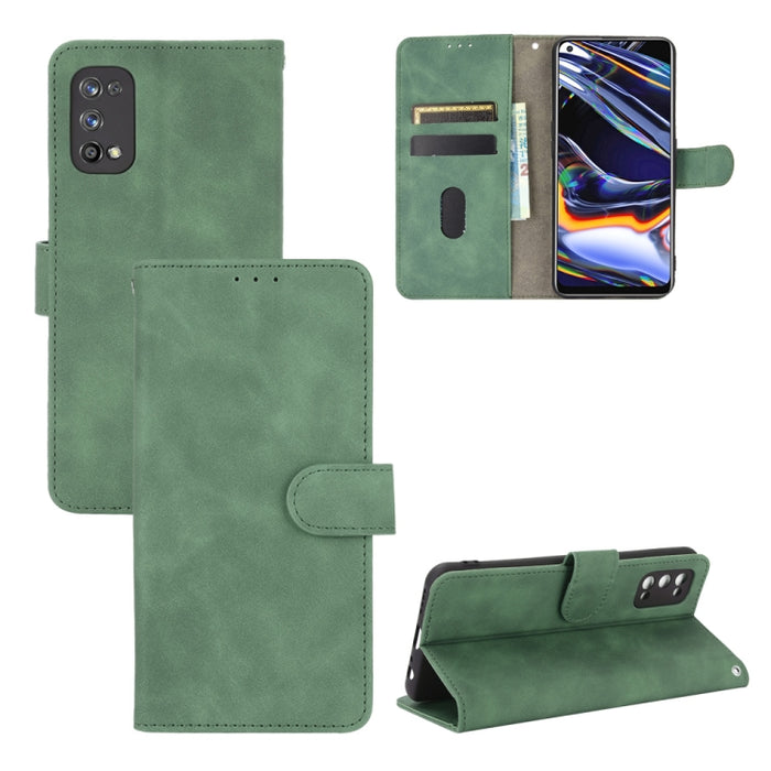 Funda de piel sintética con textura de piel de becerro con tapa horizontal y hebilla magnética con soporte, ranuras para tarjetas y cartera, For OPPO Realme 7 Pro, For Xiaomi Mi 10T, For OnePlus 8T