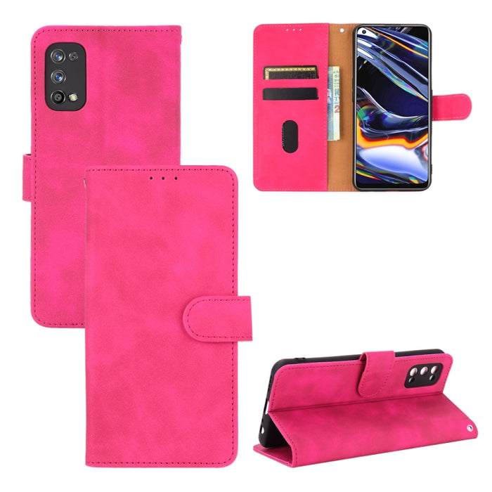 Funda de piel sintética con textura de piel de becerro con tapa horizontal y hebilla magnética con soporte, ranuras para tarjetas y cartera, For OPPO Realme 7 Pro, For Xiaomi Mi 10T, For OnePlus 8T