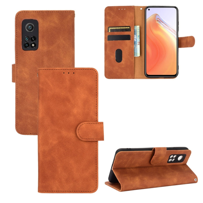 Funda de piel sintética con textura de piel de becerro con tapa horizontal y hebilla magnética con soporte, ranuras para tarjetas y cartera, For OPPO Realme 7 Pro, For Xiaomi Mi 10T, For OnePlus 8T