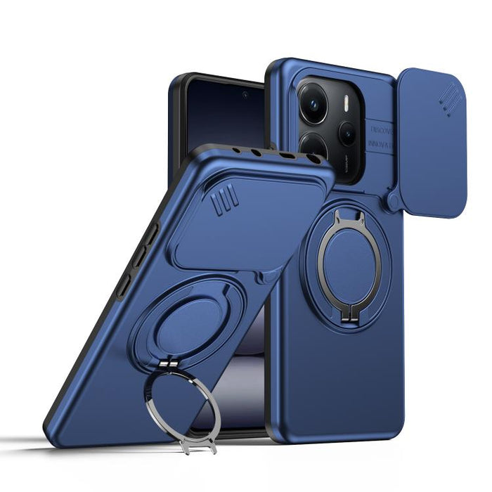 Funda para teléfono con soporte giratorio magnético y protector deslizante para cámara, For Redmi Turbo 5 Max / Poco X8 Pro Max, For Redmi Turbo 5 / Poco X8 Pro 5G, For Redmi Note 15 Pro+ 5G Global 163.3mm, For Redmi Note 15 4G / 5G Global 164mm       ...