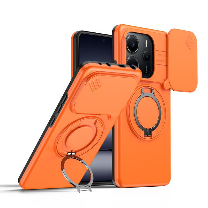 Funda para teléfono con soporte giratorio magnético y protector deslizante para cámara, For Redmi Turbo 5 Max / Poco X8 Pro Max, For Redmi Turbo 5 / Poco X8 Pro 5G, For Redmi Note 15 Pro+ 5G Global 163.3mm, For Redmi Note 15 4G / 5G Global 164mm       ...
