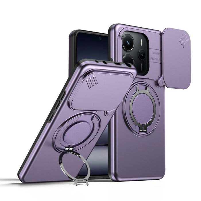Funda para teléfono con soporte giratorio magnético y protector deslizante para cámara, For Redmi Turbo 5 Max / Poco X8 Pro Max, For Redmi Turbo 5 / Poco X8 Pro 5G, For Redmi Note 15 Pro+ 5G Global 163.3mm, For Redmi Note 15 4G / 5G Global 164mm       ...