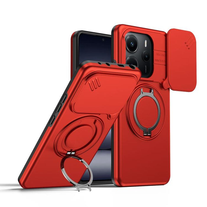 Funda para teléfono con soporte giratorio magnético y protector deslizante para cámara, For Redmi Turbo 5 Max / Poco X8 Pro Max, For Redmi Turbo 5 / Poco X8 Pro 5G, For Redmi Note 15 Pro+ 5G Global 163.3mm, For Redmi Note 15 4G / 5G Global 164mm       ...