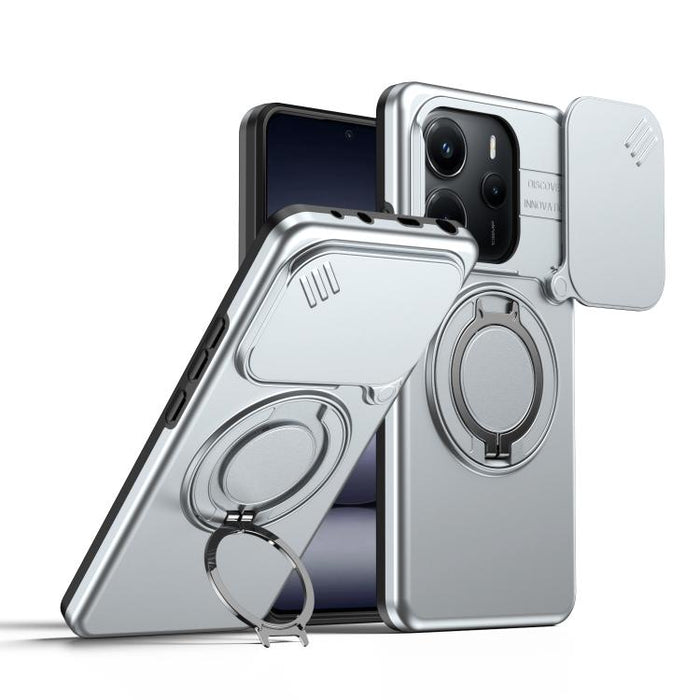 Funda para teléfono con soporte giratorio magnético y protector deslizante para cámara, For Redmi Turbo 5 Max / Poco X8 Pro Max, For Redmi Turbo 5 / Poco X8 Pro 5G, For Redmi Note 15 Pro+ 5G Global 163.3mm, For Redmi Note 15 4G / 5G Global 164mm       ...