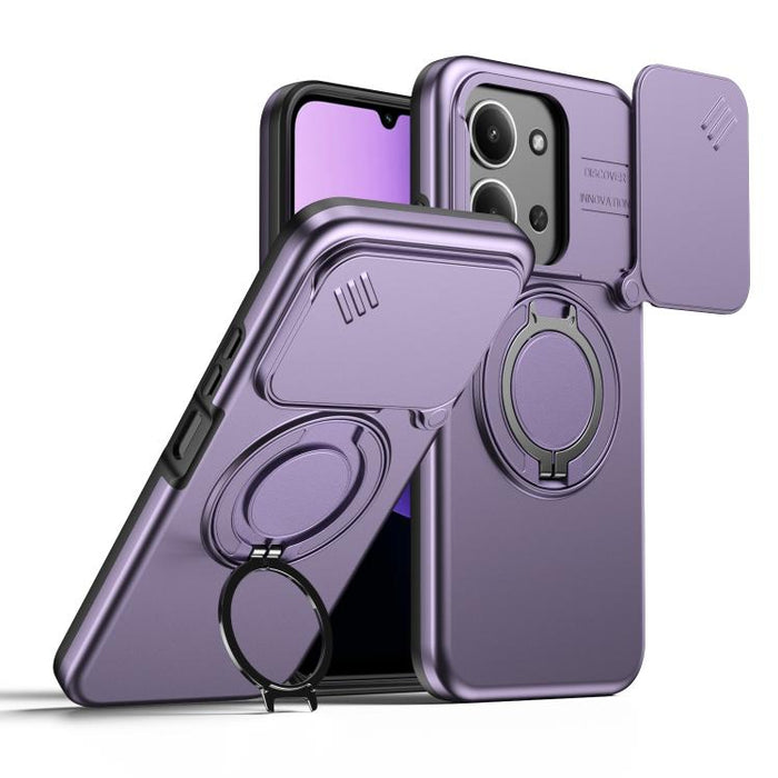 Funda para teléfono con soporte giratorio magnético y protector deslizante para cámara, For Redmi Turbo 5 Max / Poco X8 Pro Max, For Redmi Turbo 5 / Poco X8 Pro 5G, For Redmi Note 15 Pro+ 5G Global 163.3mm, For Redmi Note 15 4G / 5G Global 164mm       ...