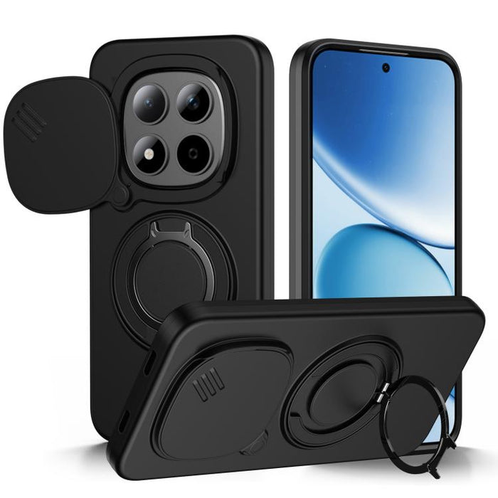 Funda para teléfono con soporte giratorio magnético y protector deslizante para cámara, For Redmi Turbo 5 Max / Poco X8 Pro Max, For Redmi Turbo 5 / Poco X8 Pro 5G, For Redmi Note 15 Pro+ 5G Global 163.3mm, For Redmi Note 15 4G / 5G Global 164mm       ...