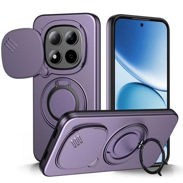 Funda para teléfono con soporte giratorio magnético y protector deslizante para cámara, For Redmi Turbo 5 Max / Poco X8 Pro Max, For Redmi Turbo 5 / Poco X8 Pro 5G, For Redmi Note 15 Pro+ 5G Global 163.3mm, For Redmi Note 15 4G / 5G Global 164mm       ...