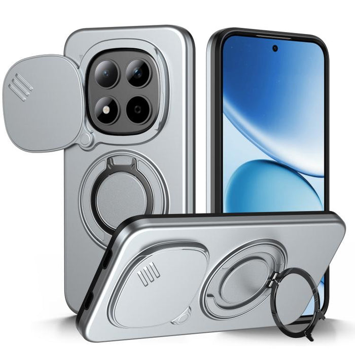 Funda para teléfono con soporte giratorio magnético y protector deslizante para cámara, For Redmi Turbo 5 Max / Poco X8 Pro Max, For Redmi Turbo 5 / Poco X8 Pro 5G, For Redmi Note 15 Pro+ 5G Global 163.3mm, For Redmi Note 15 4G / 5G Global 164mm       ...