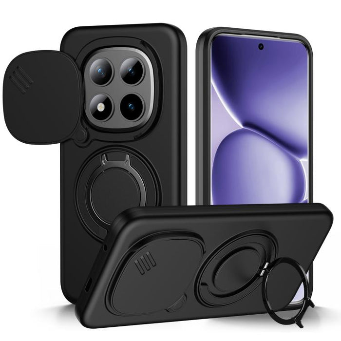 Funda para teléfono con soporte giratorio magnético y protector deslizante para cámara, For Redmi Turbo 5 Max / Poco X8 Pro Max, For Redmi Turbo 5 / Poco X8 Pro 5G, For Redmi Note 15 Pro+ 5G Global 163.3mm, For Redmi Note 15 4G / 5G Global 164mm       ...