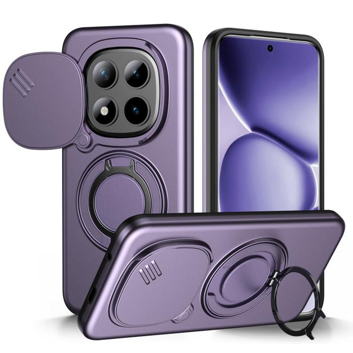 Funda para teléfono con soporte giratorio magnético y protector deslizante para cámara, For Redmi Turbo 5 Max / Poco X8 Pro Max, For Redmi Turbo 5 / Poco X8 Pro 5G, For Redmi Note 15 Pro+ 5G Global 163.3mm, For Redmi Note 15 4G / 5G Global 164mm       ...