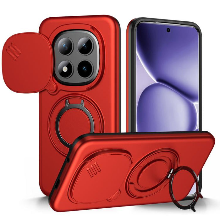 Funda para teléfono con soporte giratorio magnético y protector deslizante para cámara, For Redmi Turbo 5 Max / Poco X8 Pro Max, For Redmi Turbo 5 / Poco X8 Pro 5G, For Redmi Note 15 Pro+ 5G Global 163.3mm, For Redmi Note 15 4G / 5G Global 164mm       ...