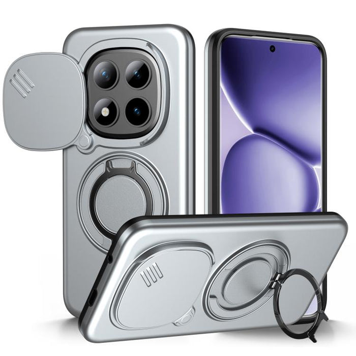 Funda para teléfono con soporte giratorio magnético y protector deslizante para cámara, For Redmi Turbo 5 Max / Poco X8 Pro Max, For Redmi Turbo 5 / Poco X8 Pro 5G, For Redmi Note 15 Pro+ 5G Global 163.3mm, For Redmi Note 15 4G / 5G Global 164mm       ...