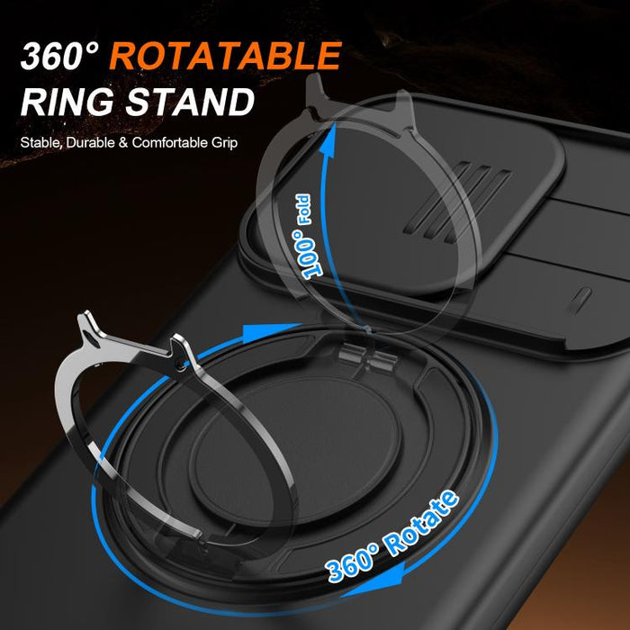 Funda para teléfono con soporte giratorio magnético y protector deslizante para cámara, For Redmi Turbo 5 Max / Poco X8 Pro Max, For Redmi Turbo 5 / Poco X8 Pro 5G, For Redmi Note 15 Pro+ 5G Global 163.3mm, For Redmi Note 15 4G / 5G Global 164mm       ...